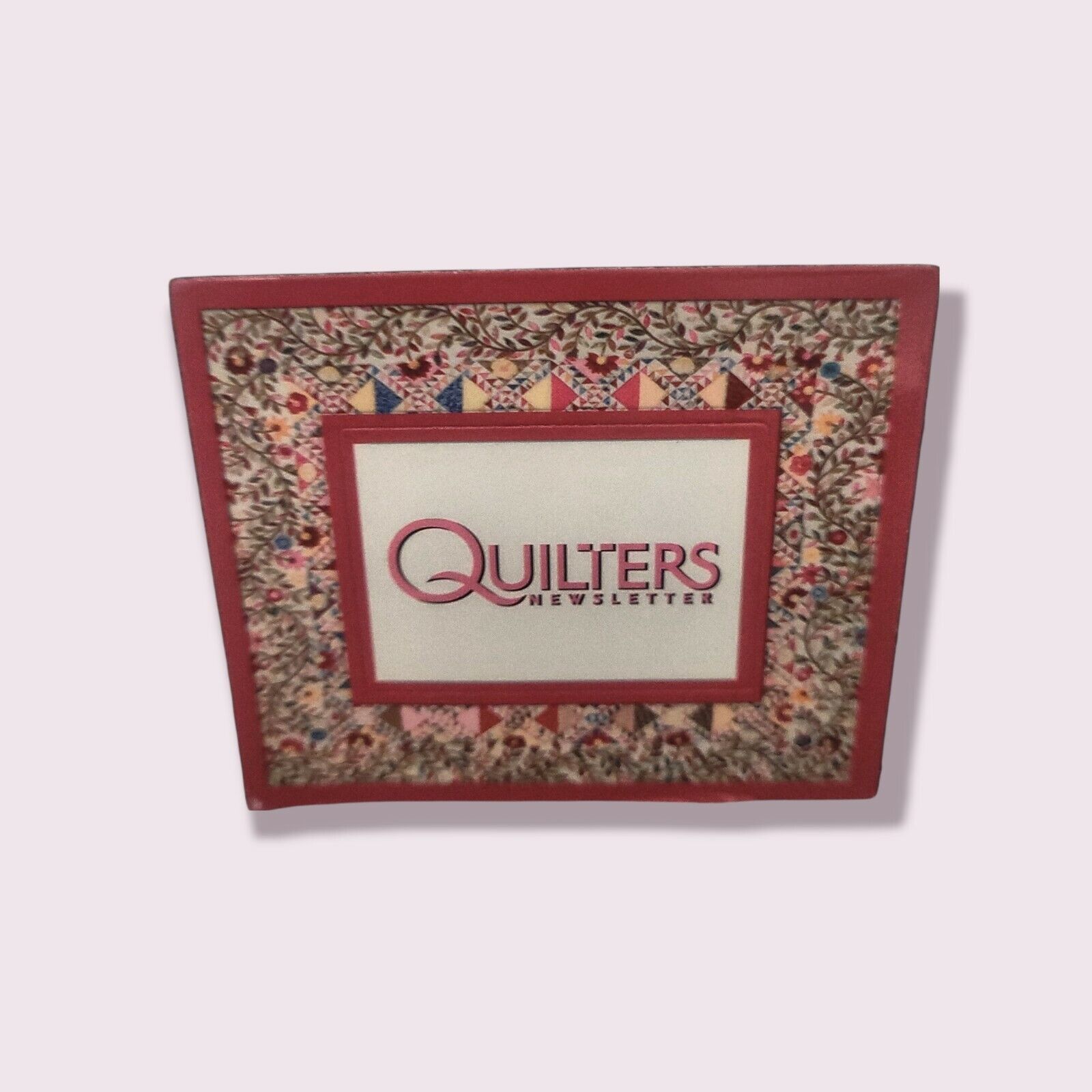 Quilters Newsletter Magnet - Flexible Fridge Quilting Crafts Crafters 2 In 1