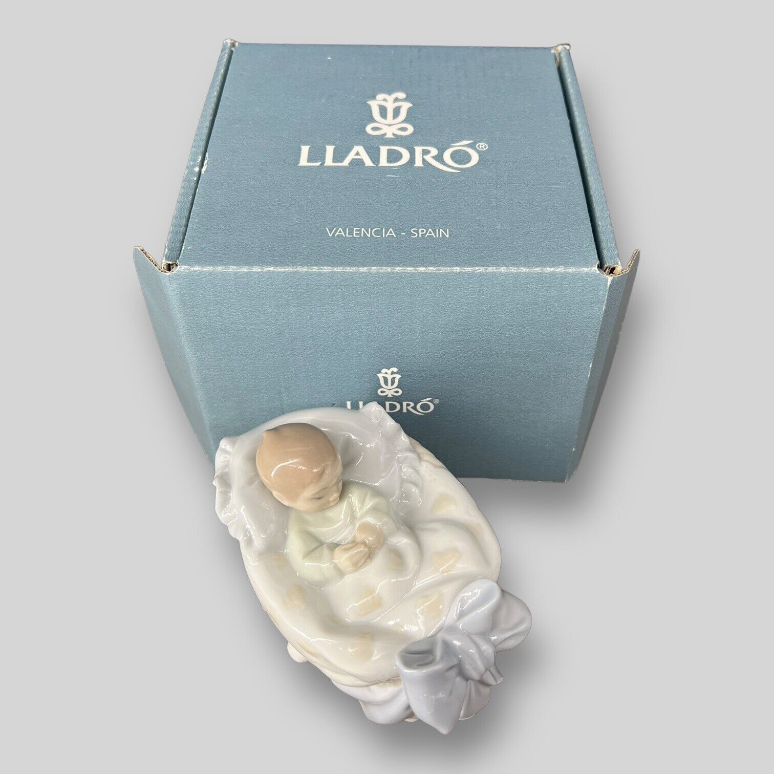 Vintage Lladro A New Treasure Boy Porcelain Figurine #01006976 with Original Box