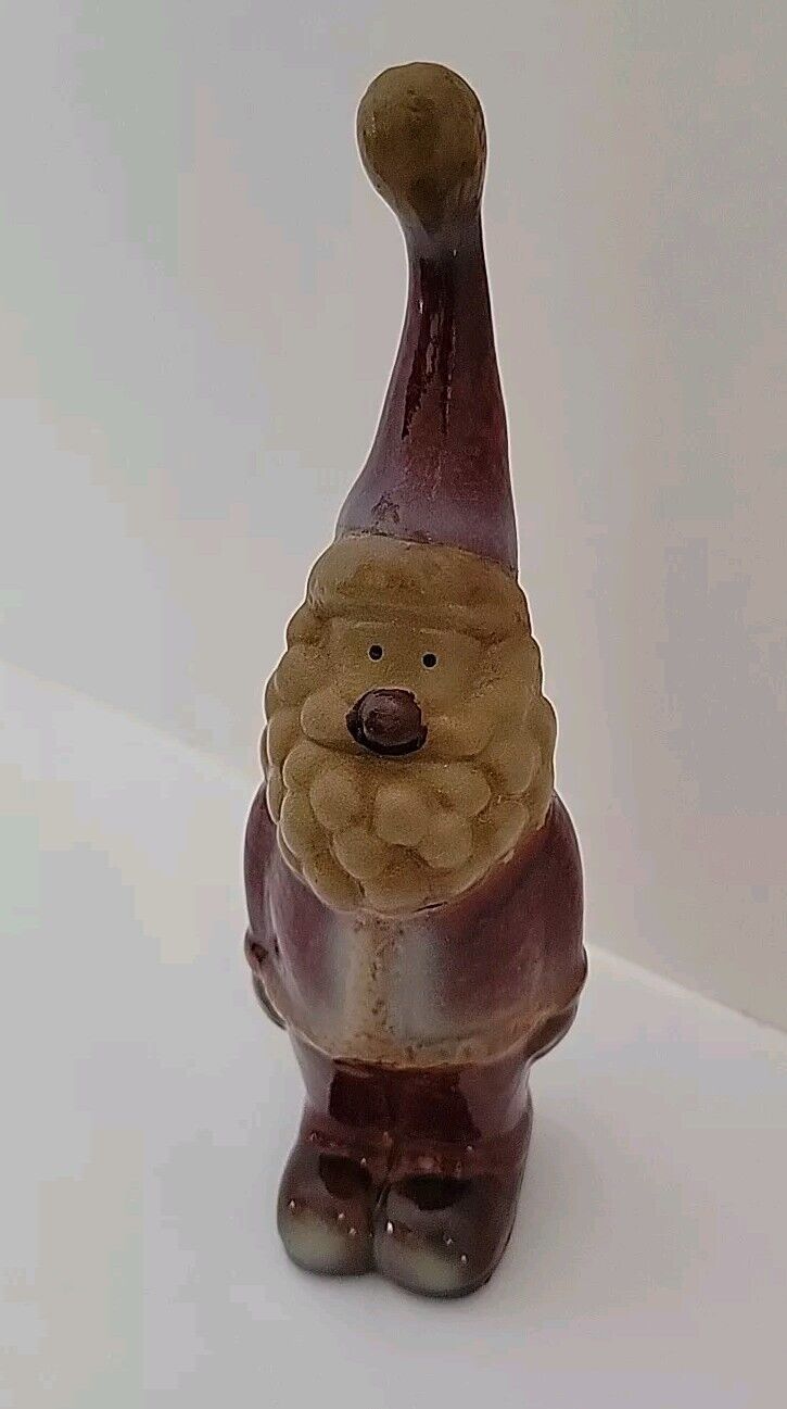 Rustic Vintage Santa Ceramic Pottery Christmas Figurine Decor 6\