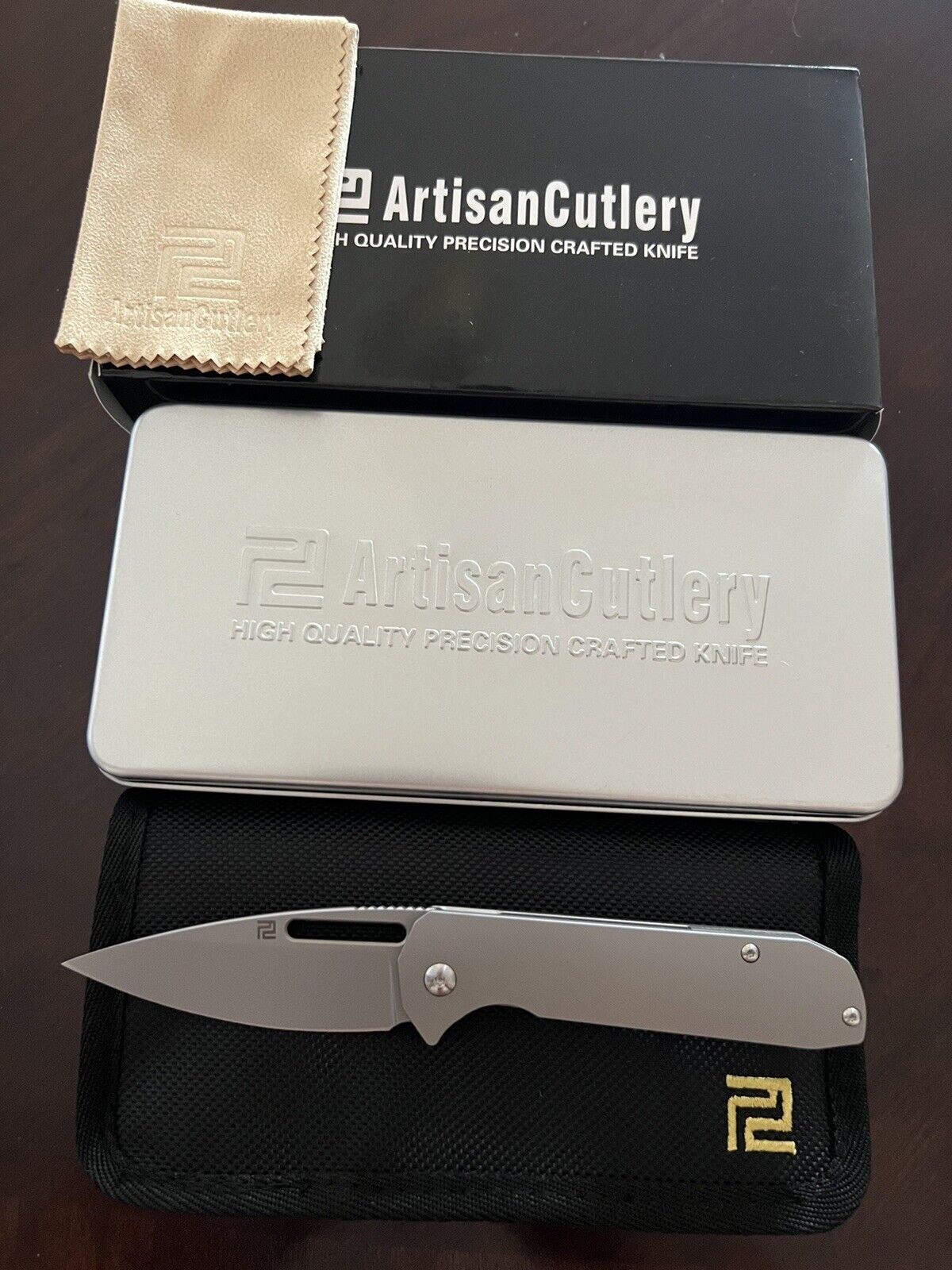 BRAND NEW RARE ARTISAN CUTLERY SMALL ARION WHITE MOUNTAIN KNIVES EXCLUSIVE S35VN
