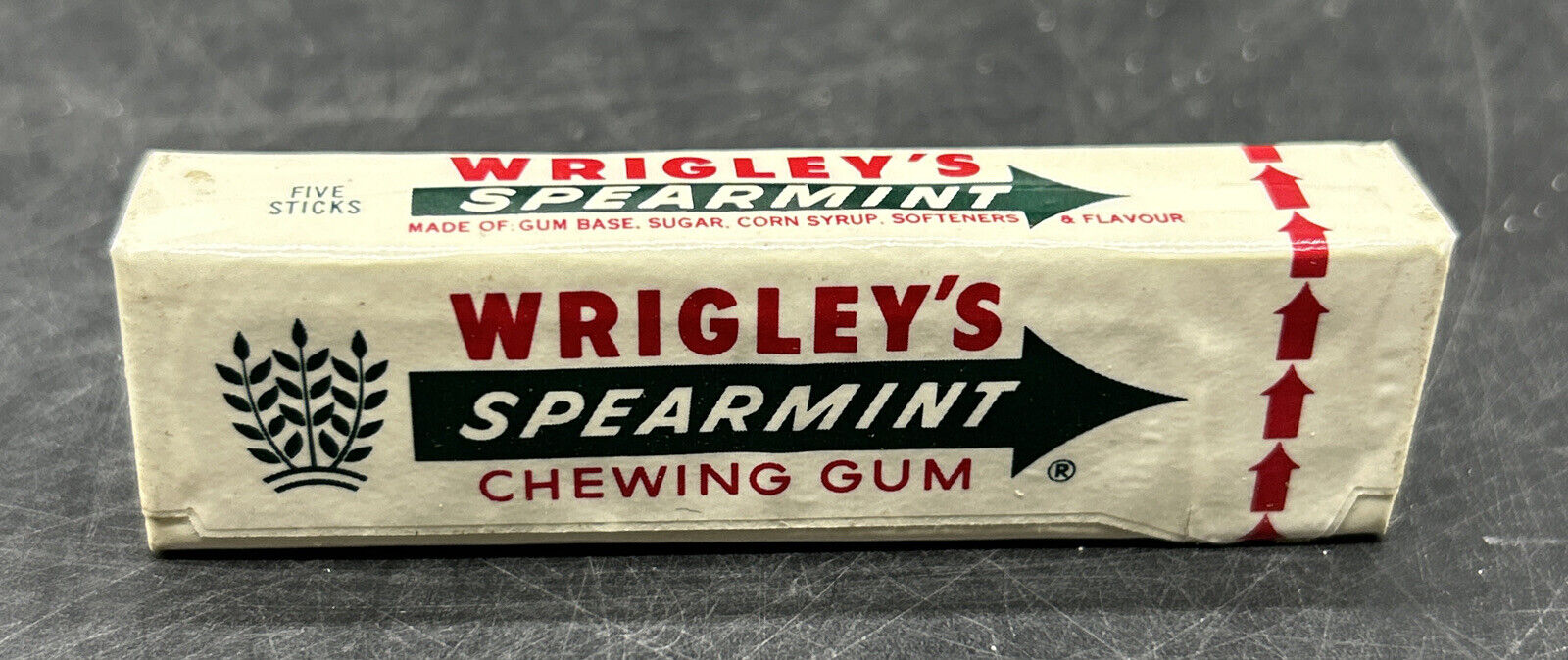 Vintage Wrigley\'s Spearmint Chewing Gum NOS Full Unopened Sealed Made In England