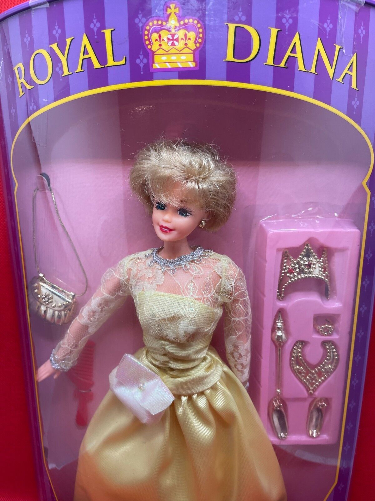 Way Out Toys Royal Diana, Princess Diana Doll with jewels, bling. Uncommon, MIB