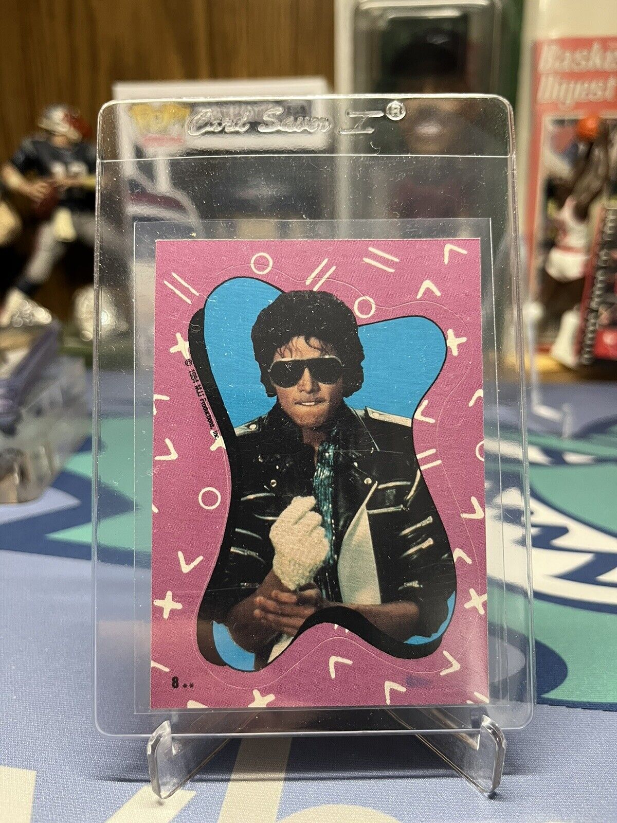 1984 Topps Series 1 Micheal Jackson #8 Sticker Card Bad “Rookie”