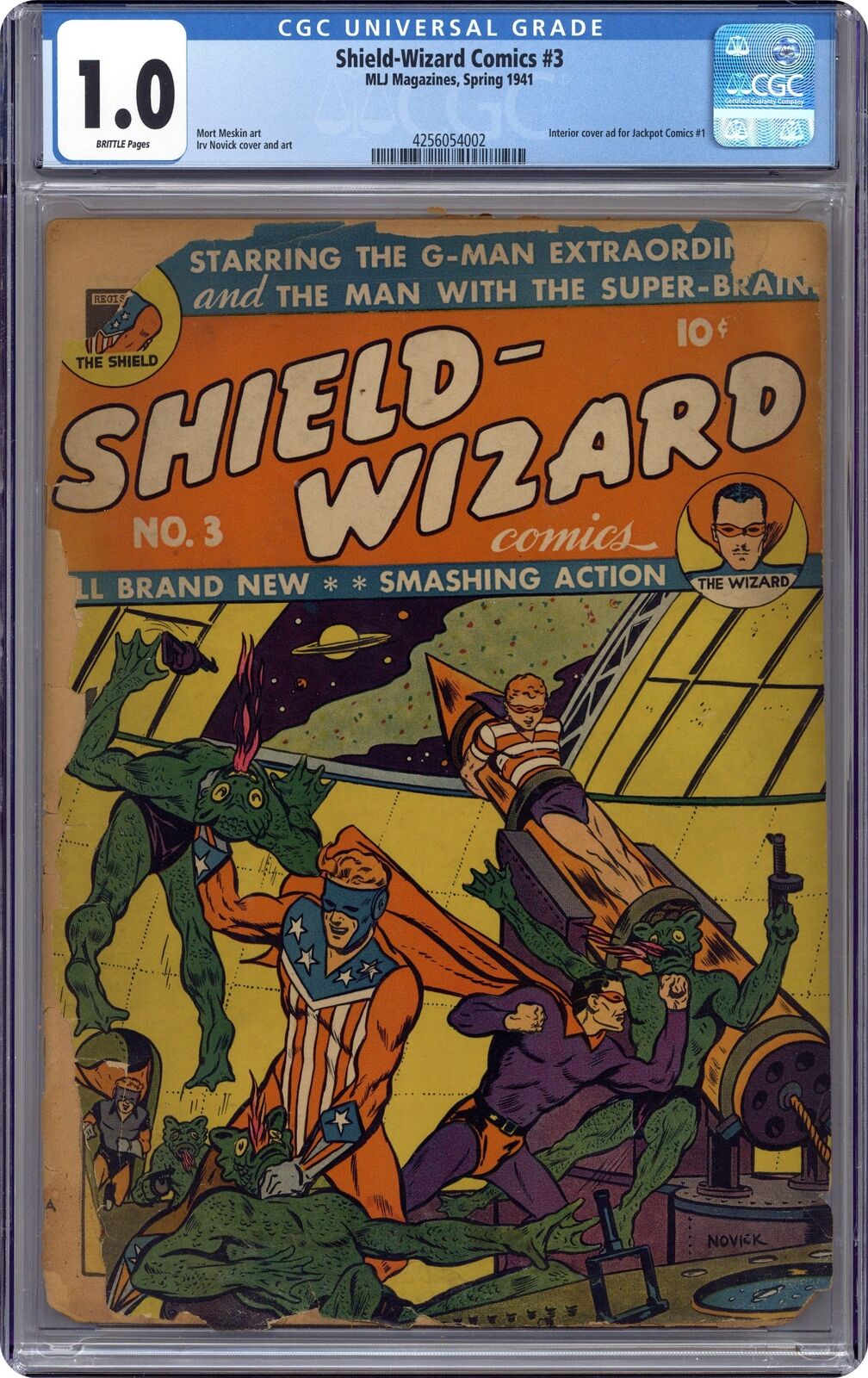 Shield-Wizard Comics #3 CGC 1.0 1941 4256054002