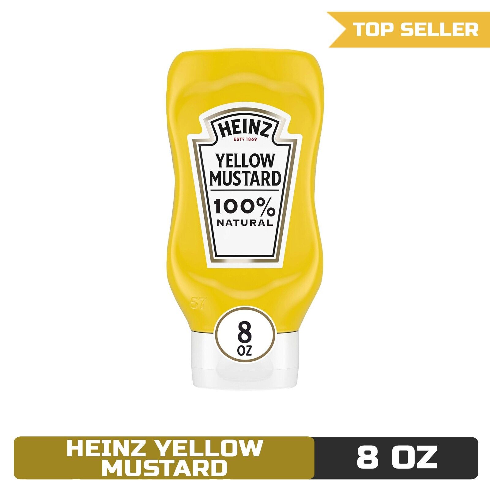Heinz Yellow Mustard, 8 oz Bottle
