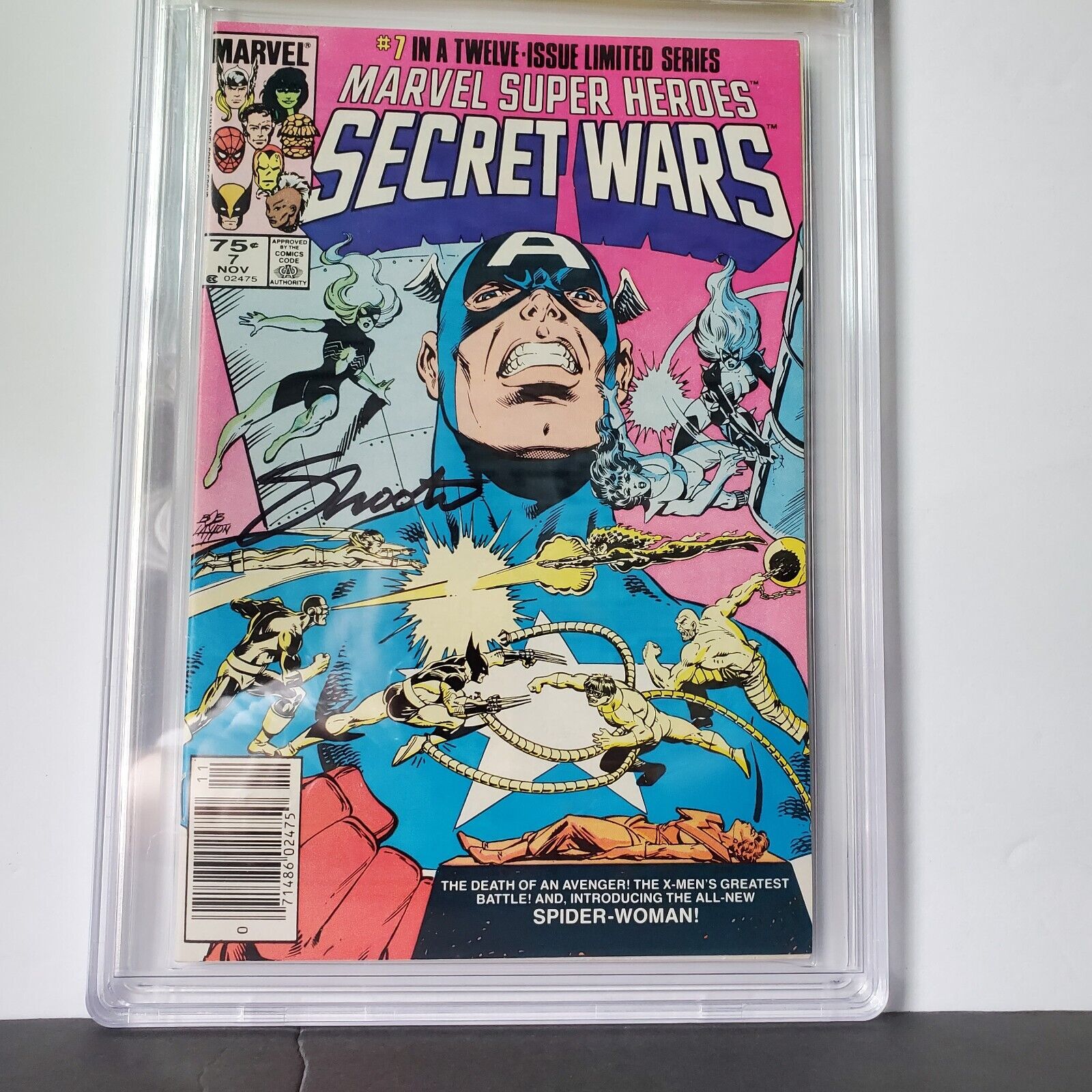 Marvel Super Heroes Secret Wars #7N Newsstand Variant CBCS 9.0 1984 White Pages