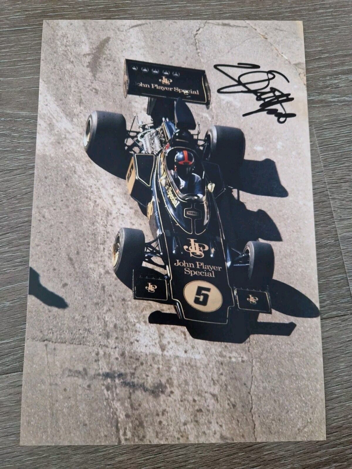 Emerson Fittipaldi Signed 12x8 Formula 1 Photo, Goodwood *COA*