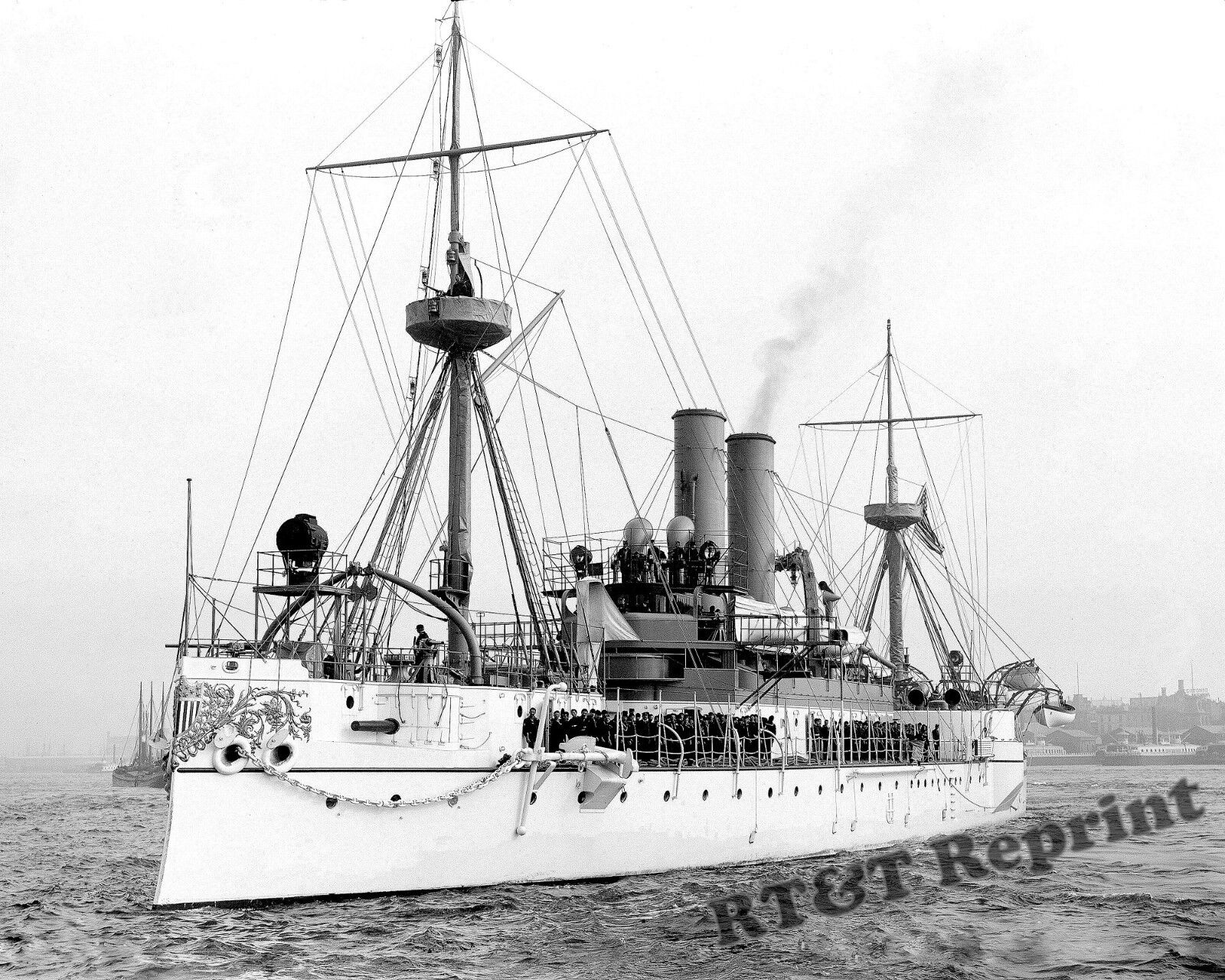 1897 US Navy Battleship USS Maine 8x10 Photo