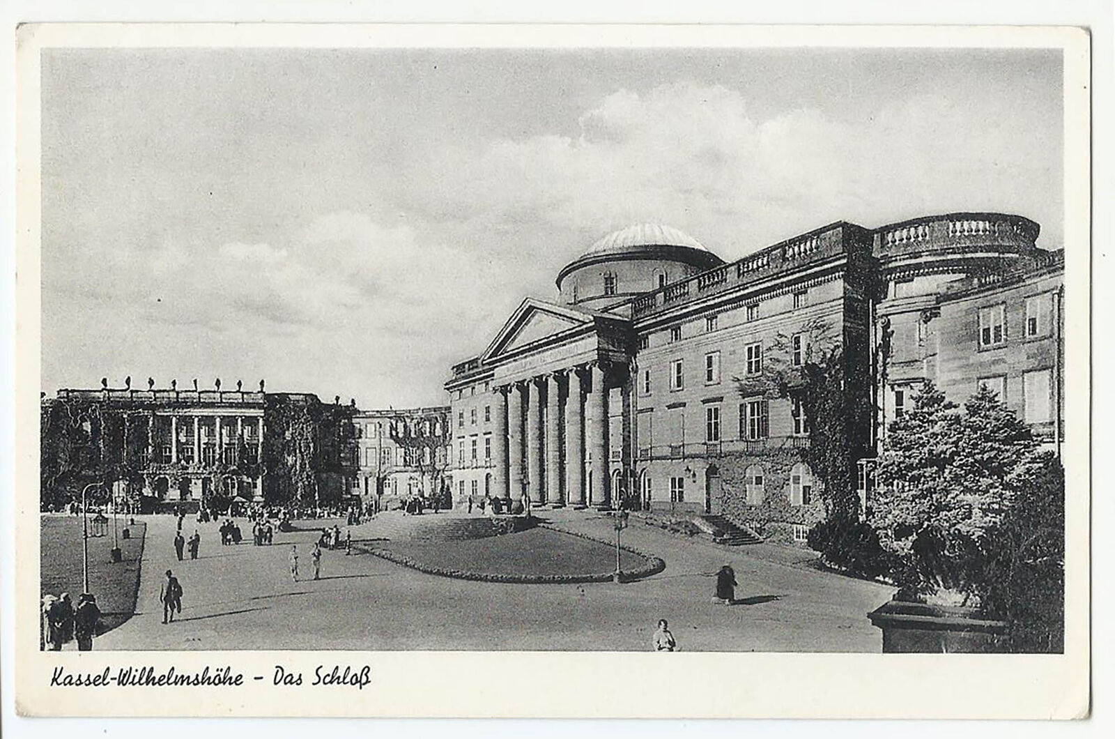 Kassel Germany, Old PC, Wilhelmshöhe Palace, RPPC, 1955