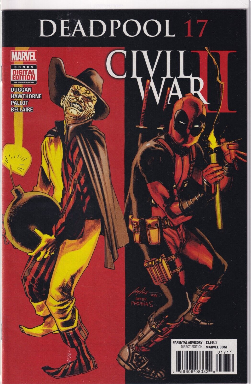 Marvel Comics Deadpool #17 Civil War II Tie-In First 1st Printing 2016 NM B&B