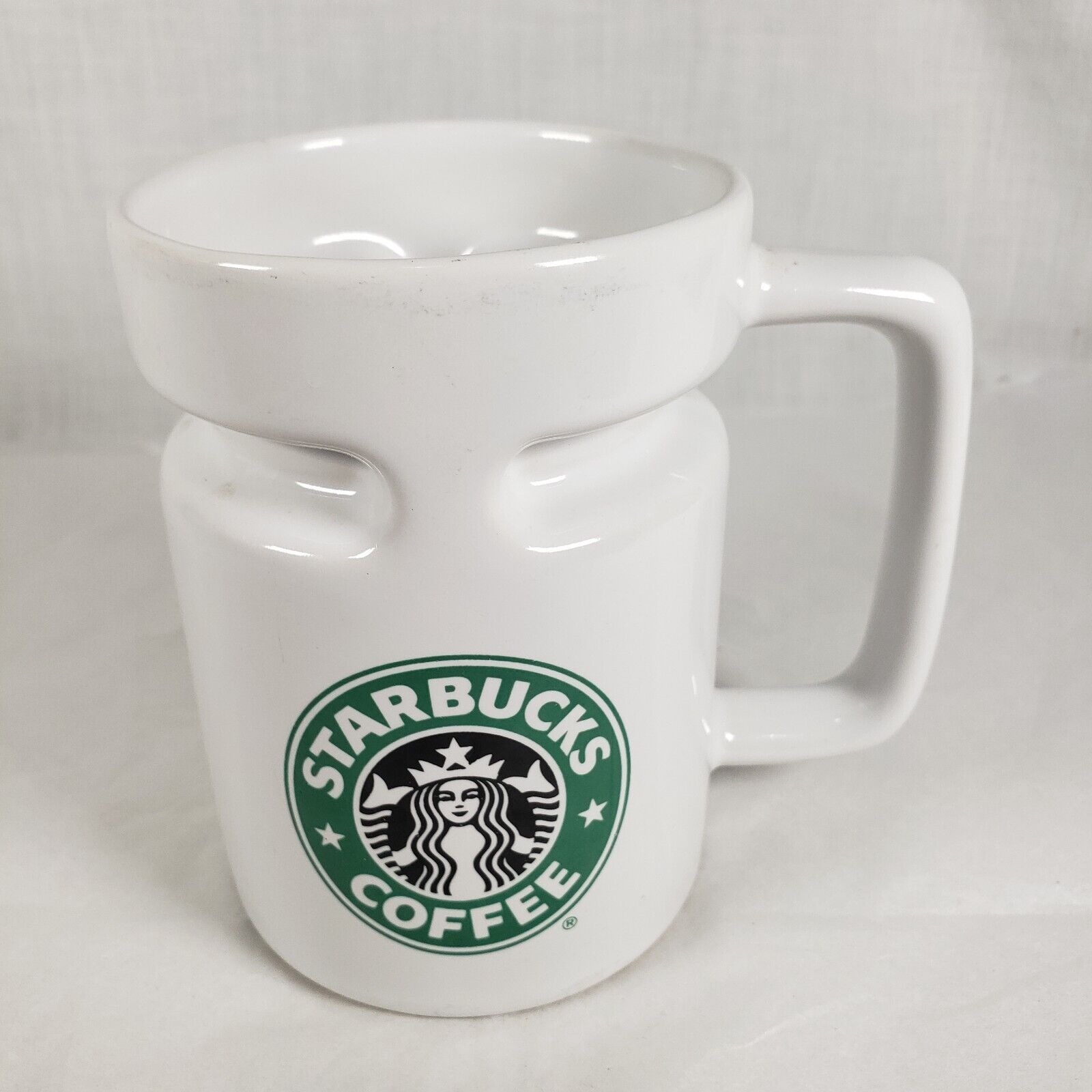 Starbucks Ceramic Coffee Cup Siren Split Tail Logo Mug Hotjo 1987-1992