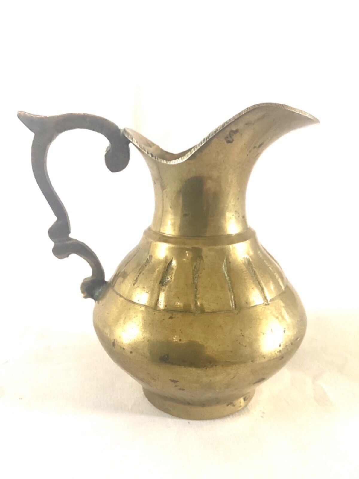 Vintage Brass Mini Pitcher Vase 3.5\