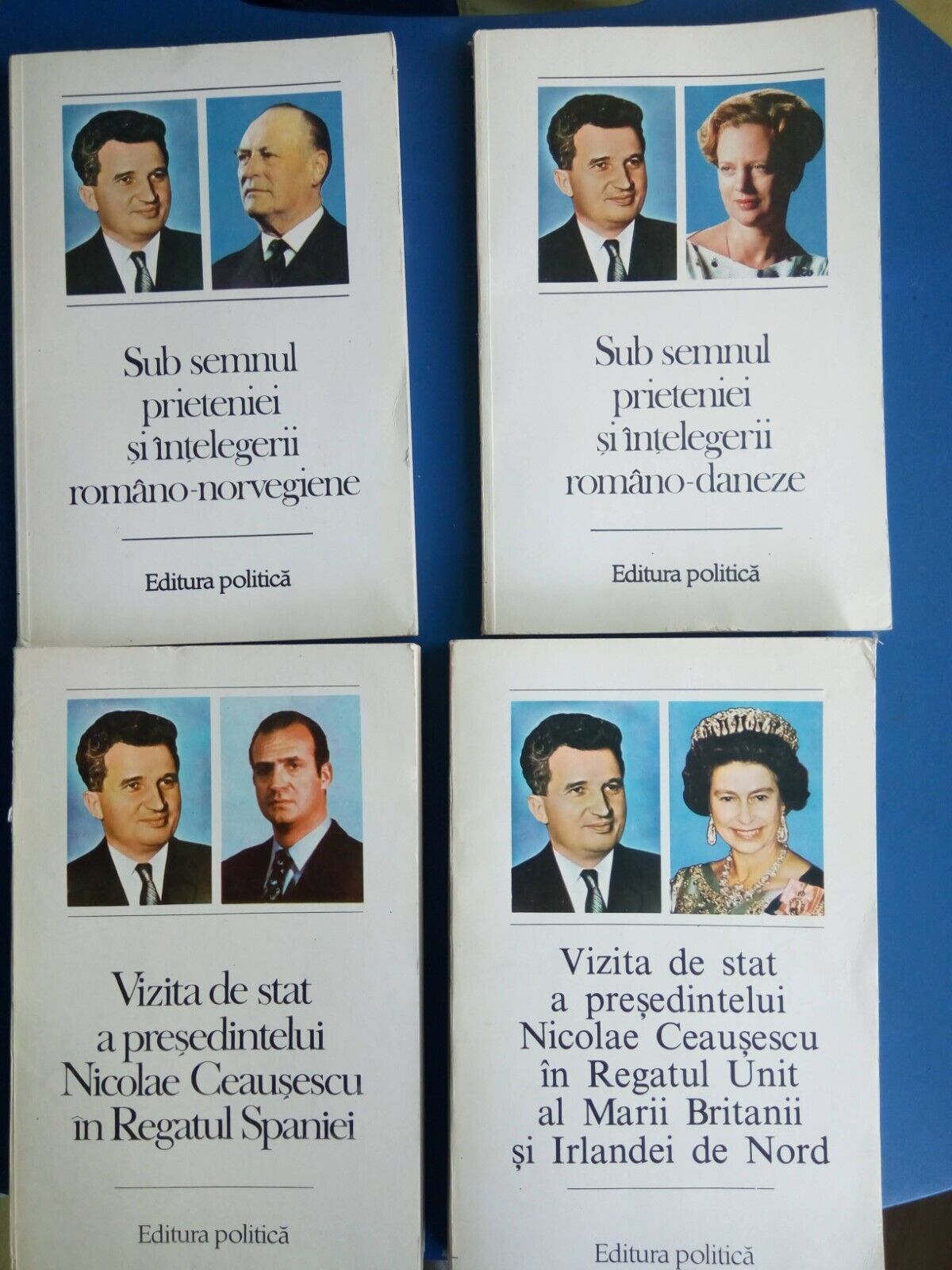 Romania Ceausescu RRR Photos Queen Elisabeth Margrethe King Juan Carlos Norway