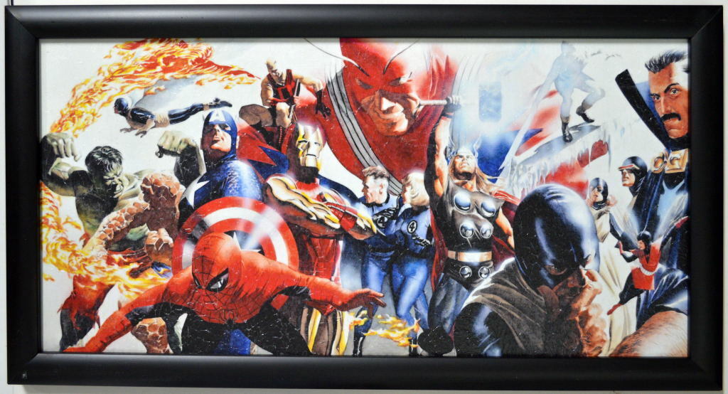 MARVEL'S MIGHTIEST HEROES PRINT Professionally Framed Alex Ross X-Men Avengers 