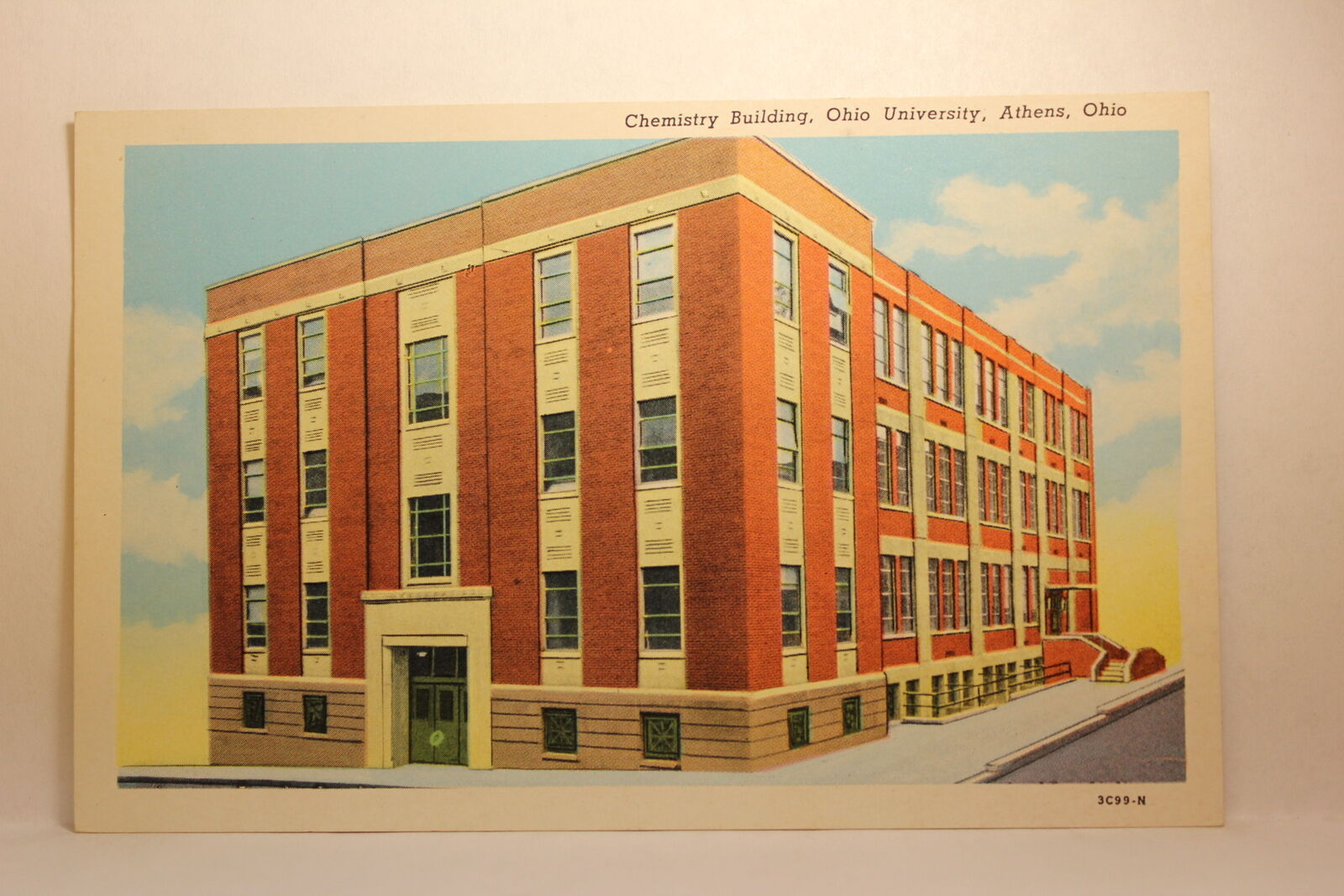 Postcard Chemistry Building Ohio University Athens OH V27