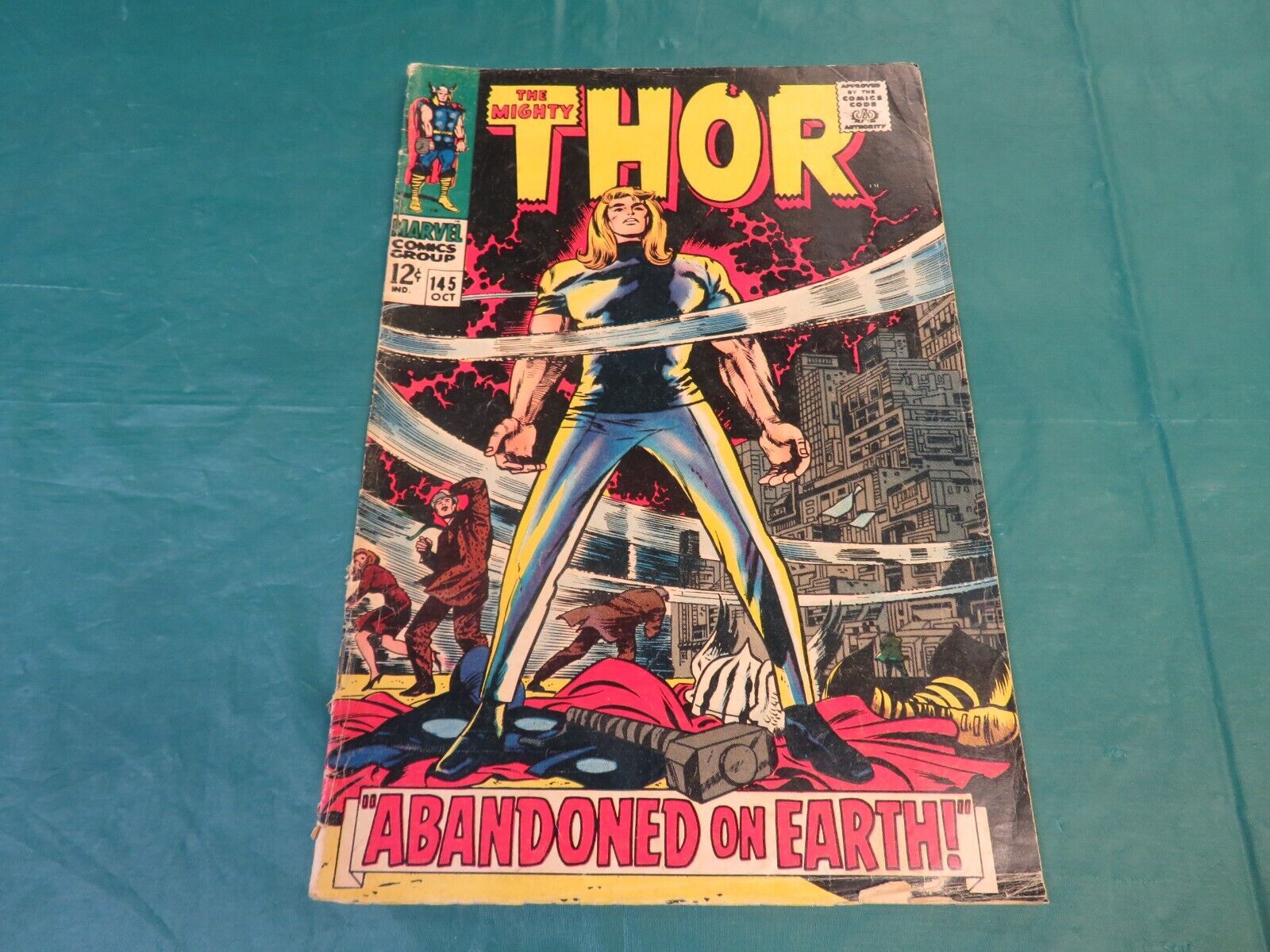 October 1967 Marvel Comic: The Mighty Thor #145 - Abandoned On Earth