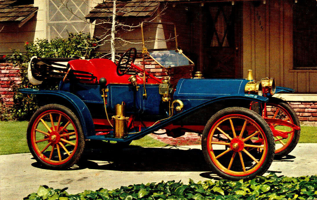 Antique Car - Service Request, Seattle, Washington - Unposted Chrome Postcard