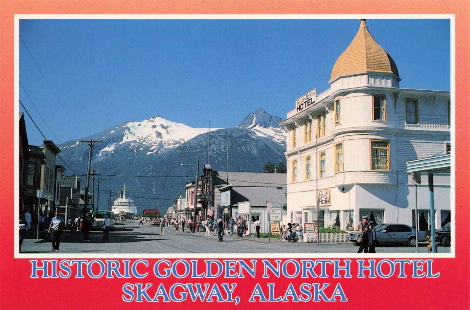 Skagway Alaska Historic Golden North Hotel Vintage Postcard Unposted