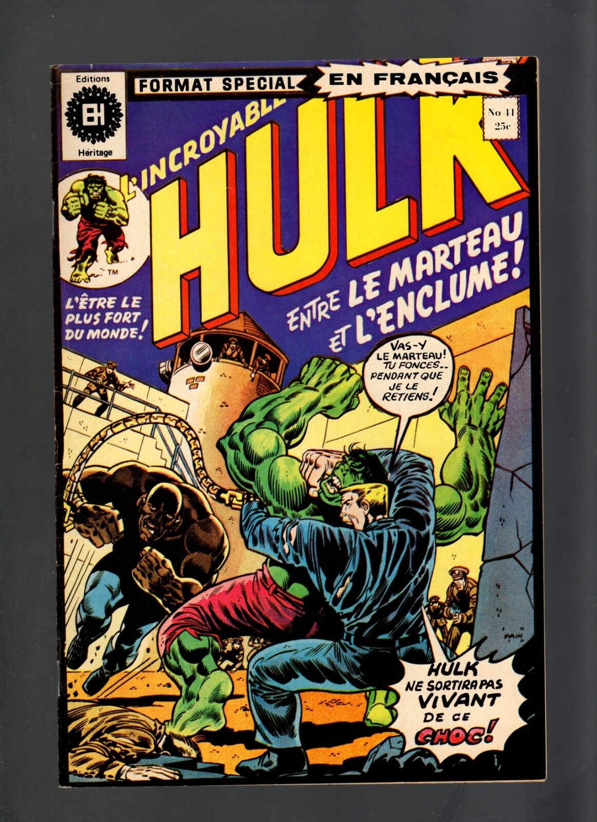 HULK #182 ( #41) KEY 2nd APP WOLVERINE, FOREIGN FRENCH CANADIAN VARIANT