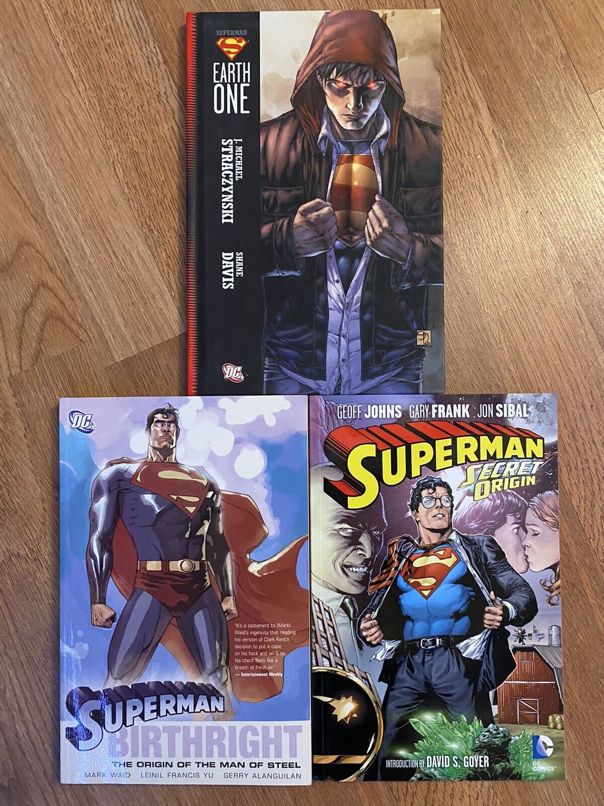 Superman Graphic Novel Lot Of 3. Secret Origin. Birthright. Earth One. 