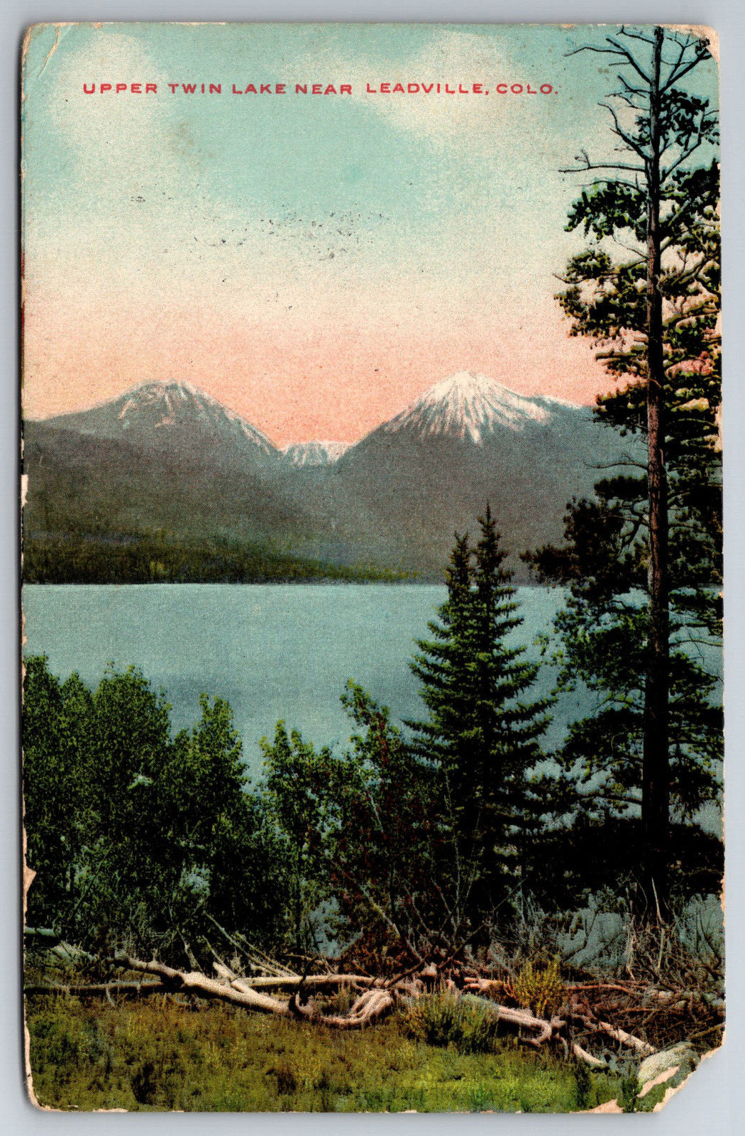Vintage Postcard CO Leadville Upper Twin Lake Divided Back c1910 ~8952