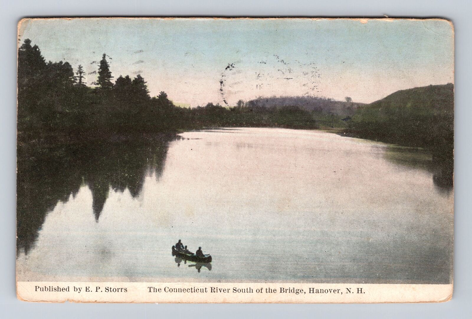 Hanover NH- New Hampshire, Connecticut River South Bridge Vintage c1912 Postcard