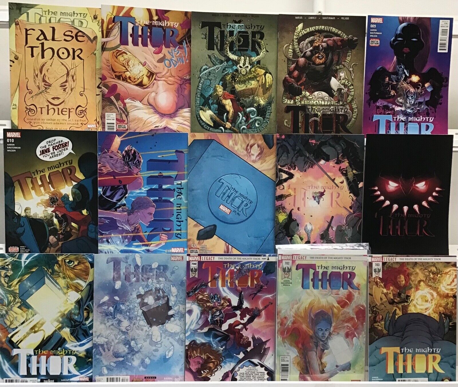 Marvel Comics Thor Jane Foster Comic Book Lot of 15