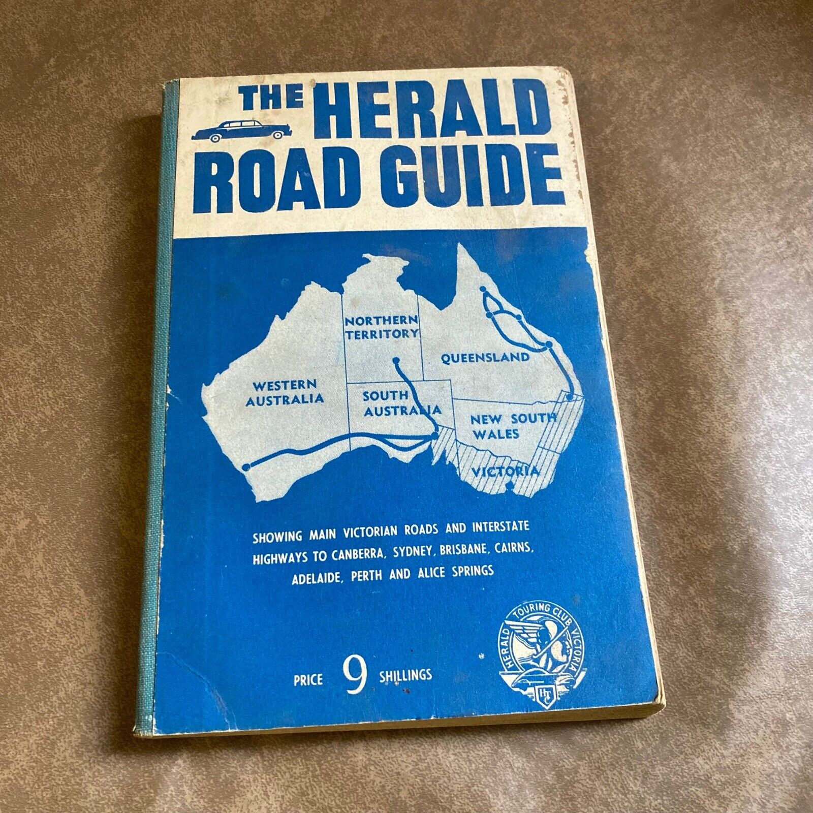 VINTAGE COPY OF THE HERALD ROAD GUIDE w/ MAPS TOURING CLUB VICTORIA