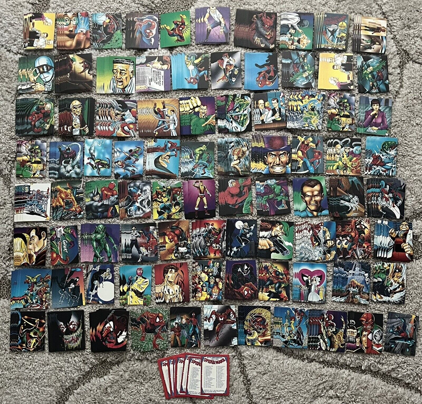 Huge Lot of 550 1992 Marvel Spider-Man II 30th Anniversary Cards Venom MakeOffer