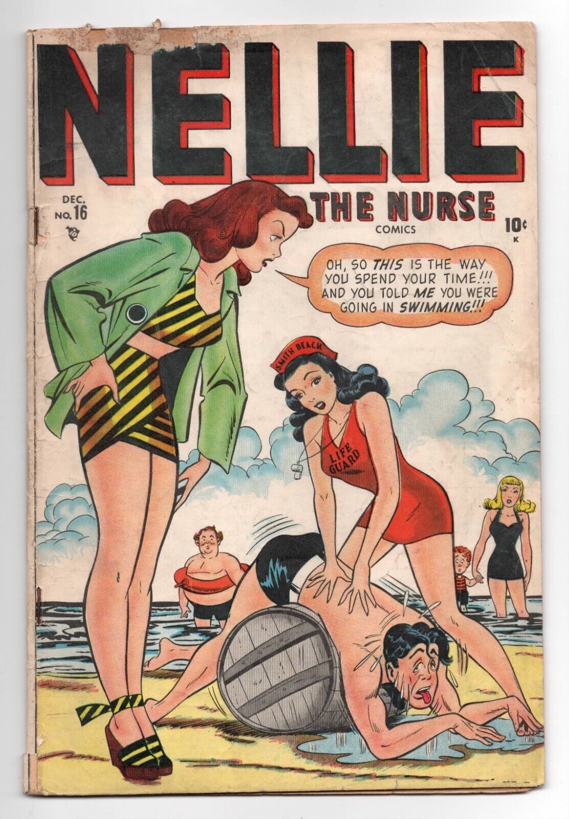 Nellie The Nurse Comics #16 (Timely/Marvel 1948) GGA, Headlights Cover | GD+ 2.5