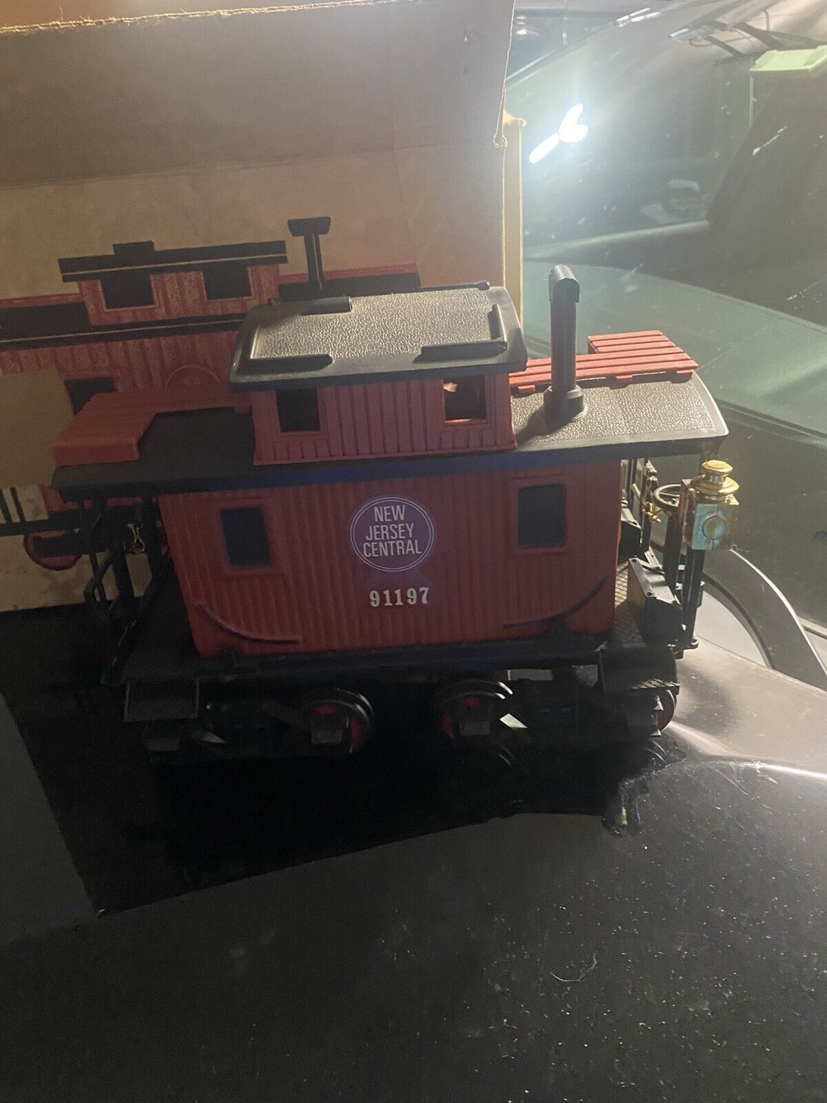 “New Jersey Central 91197 Red Caboose” Jim Beam Decanter Empty with box 