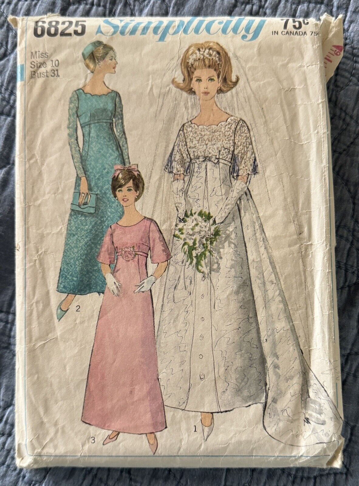 Vintage Bridal Gown Pattern 1960’s
