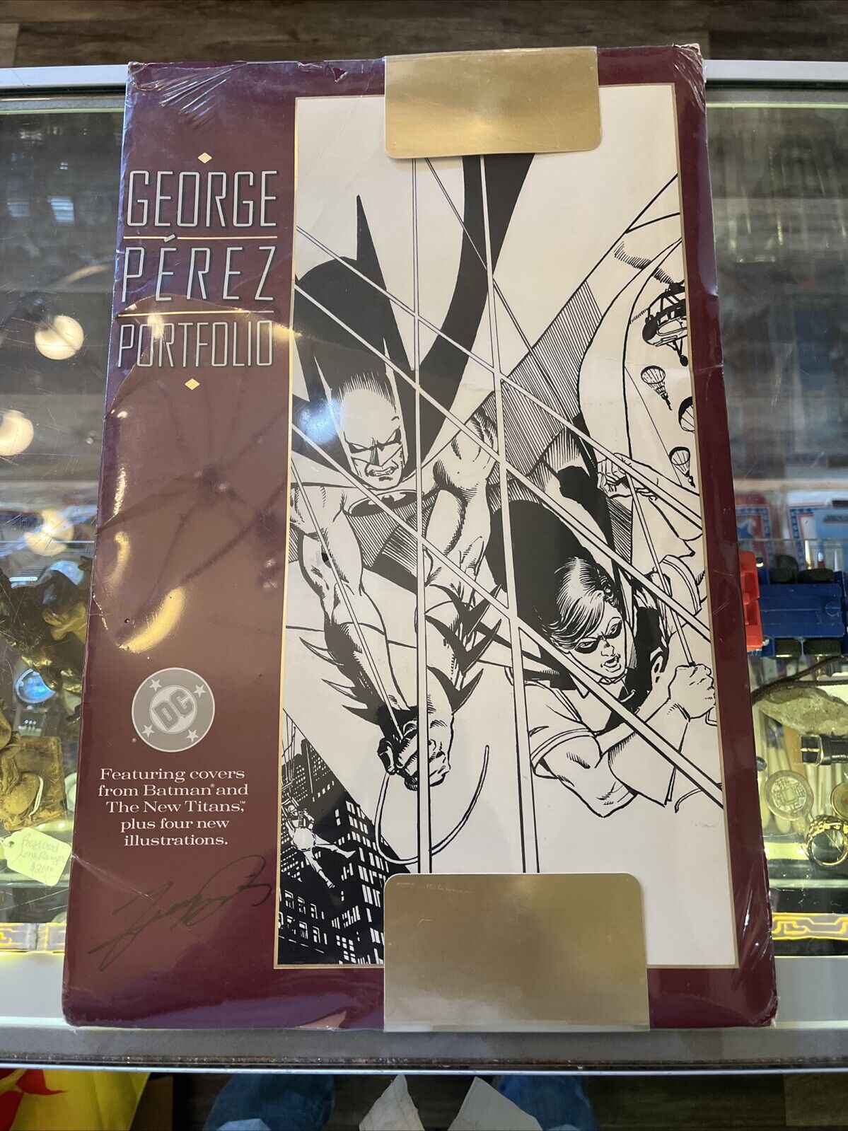 WB Studio Store George Perez SIGNED Batman Portfolio w EXC 13th Arkham Art Print