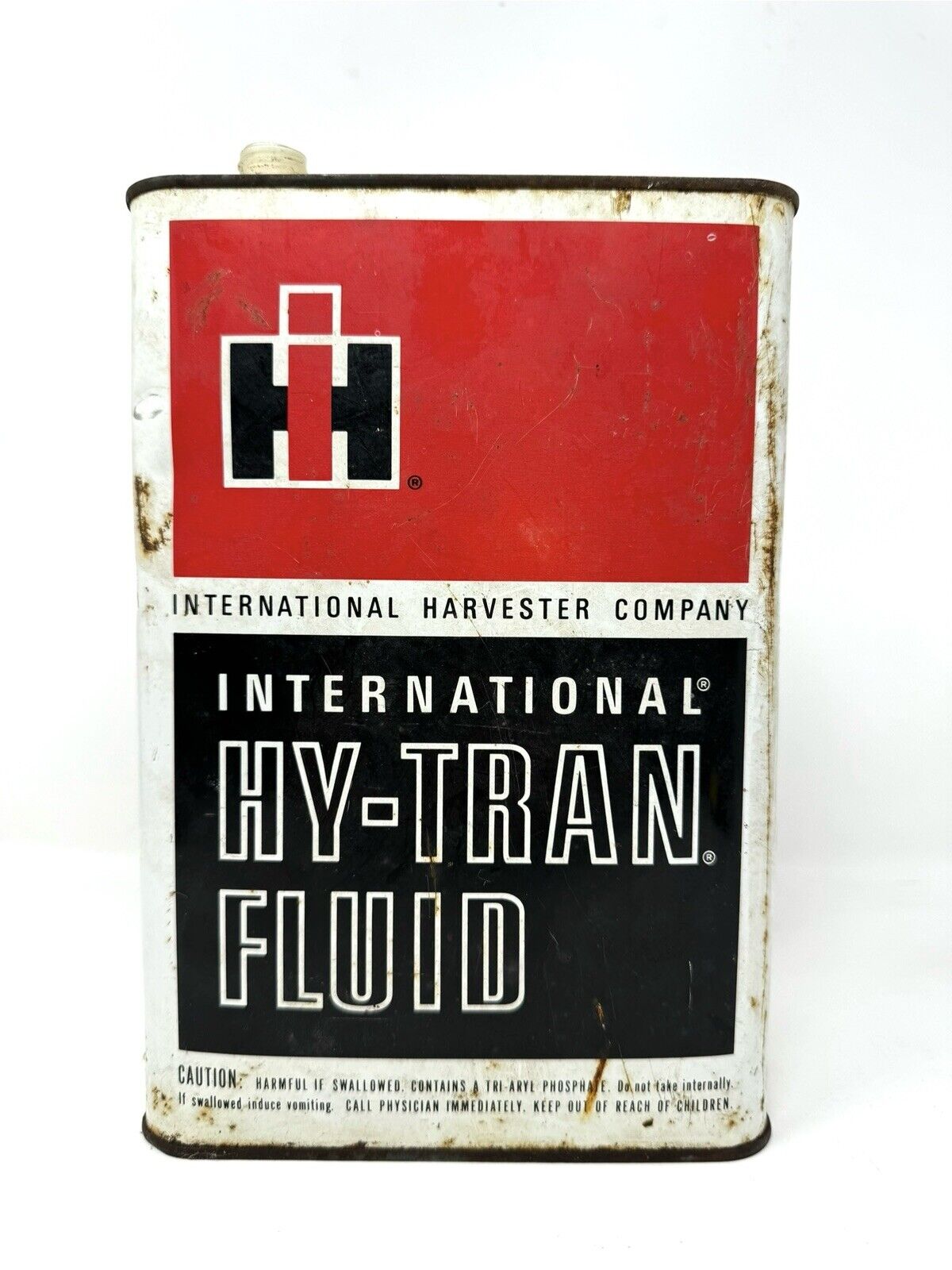 Vintage International Harvester Hy-Tran Fluid 1 Gallon EMPTY Can