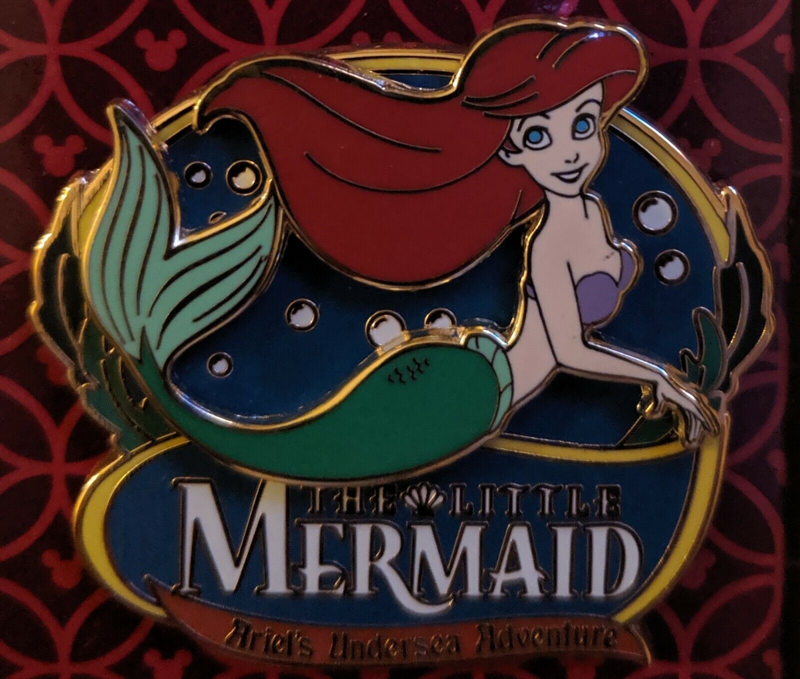 DISNEY Little Mermaid Ariel Undersea Adventure Pin on Pin 3D
