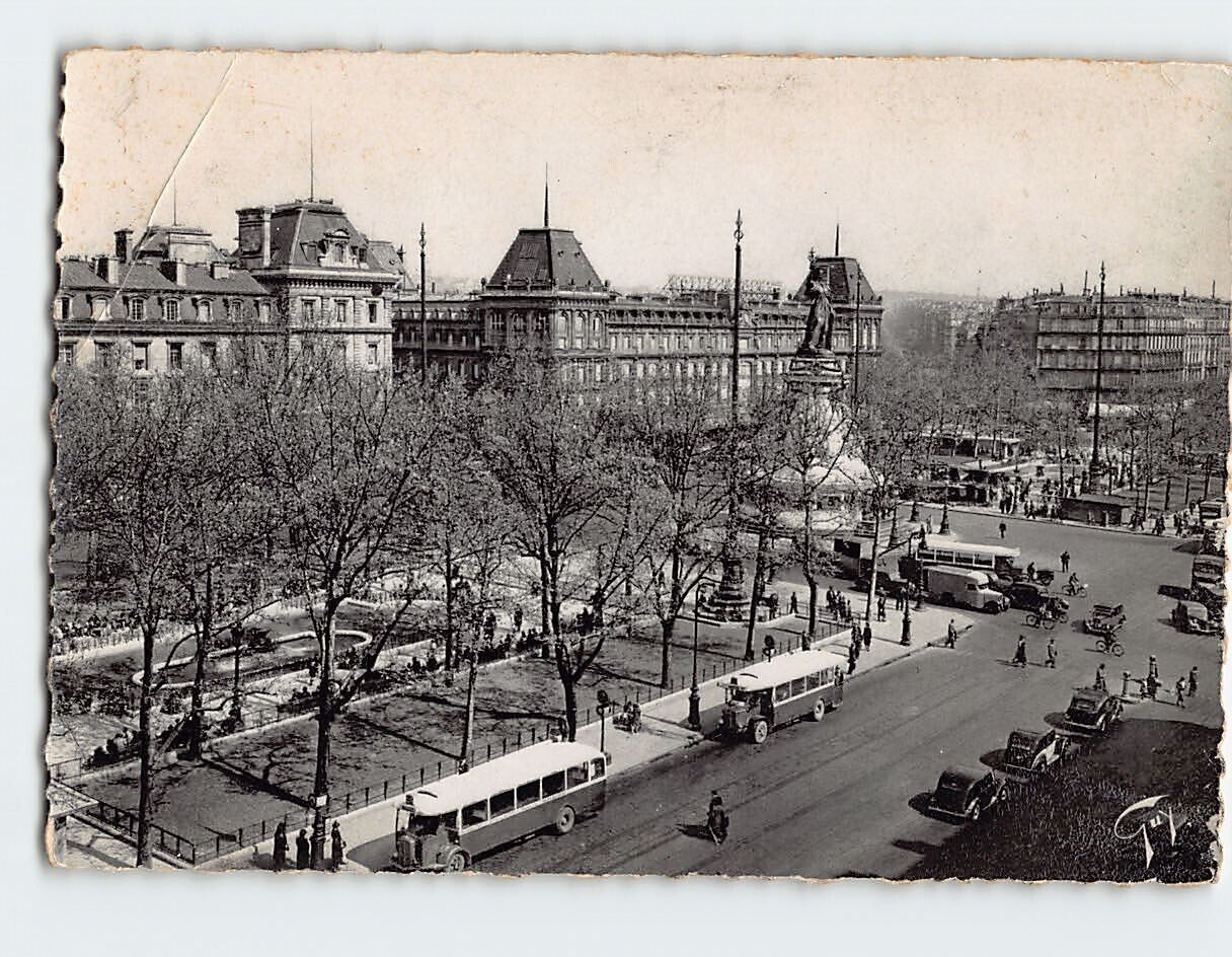 Postcard Place de la République, Paris, France