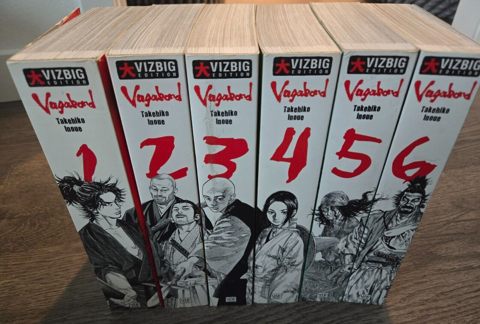 Vagabond Manga Volumes 1-6 Takehiko Inoue Vizbig Edition English