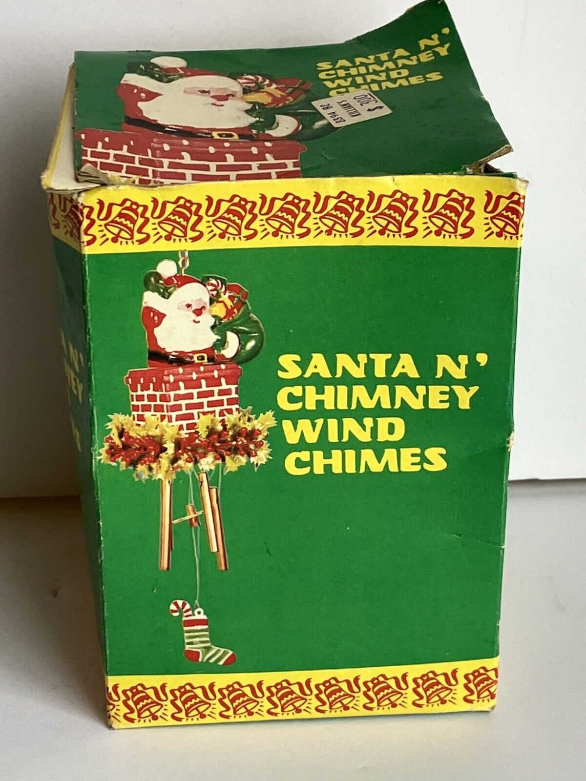Vintage Christmas Santa Claus N Chimney Wind Chimes Kitsch JSNY Hong Kong