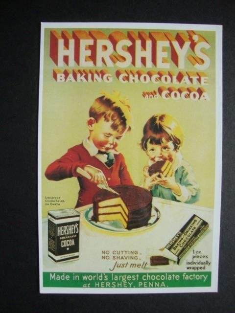 Railfans2 791) 1991 Hershey\'s Baking Chocolate, Breakfast Cocoa, Recipes On Back