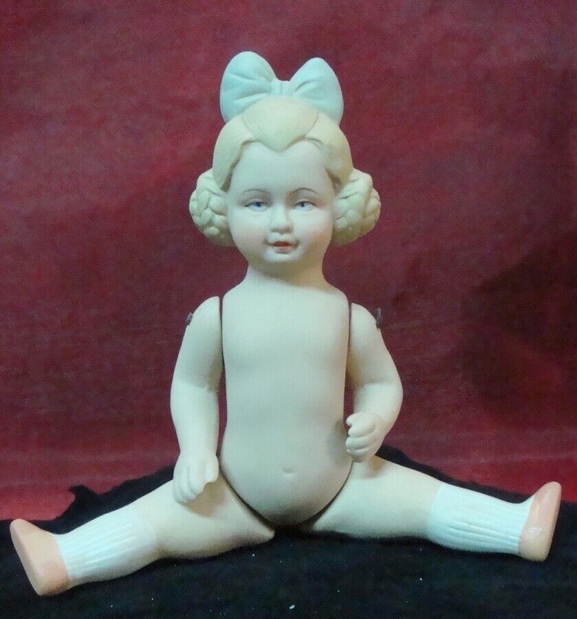 Puppet Figurine Articulated Daughter Art Deco Style Art Nouveau Style Porcelain