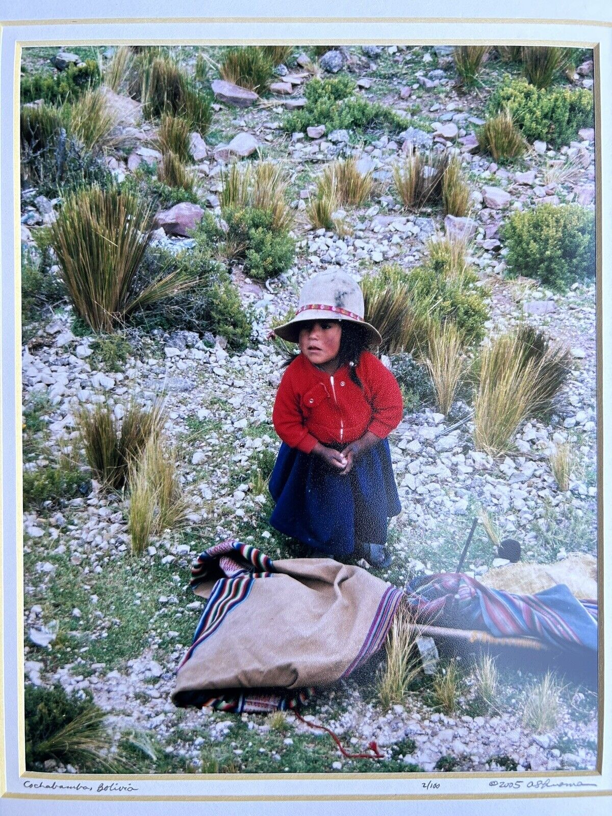 Flower Child in Cochabamba Bolivia Photo 11x14” Picture