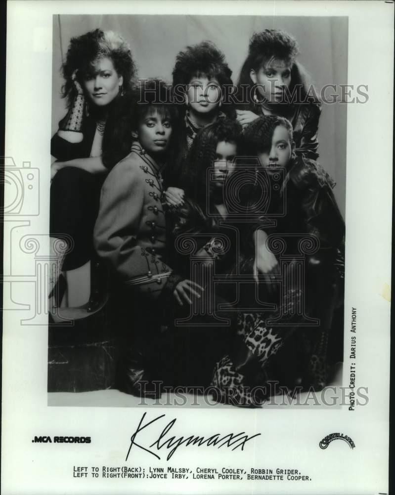 1986 Press Photo Klymaxx music group - nop43443