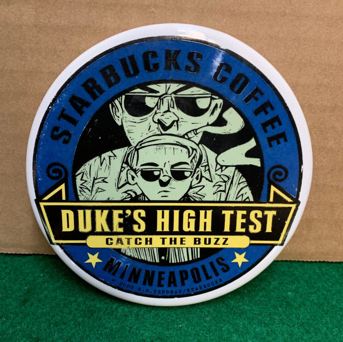Starbucks Coaster Doonesbury Duke\'s High Test.   Trudeau. 4.5\