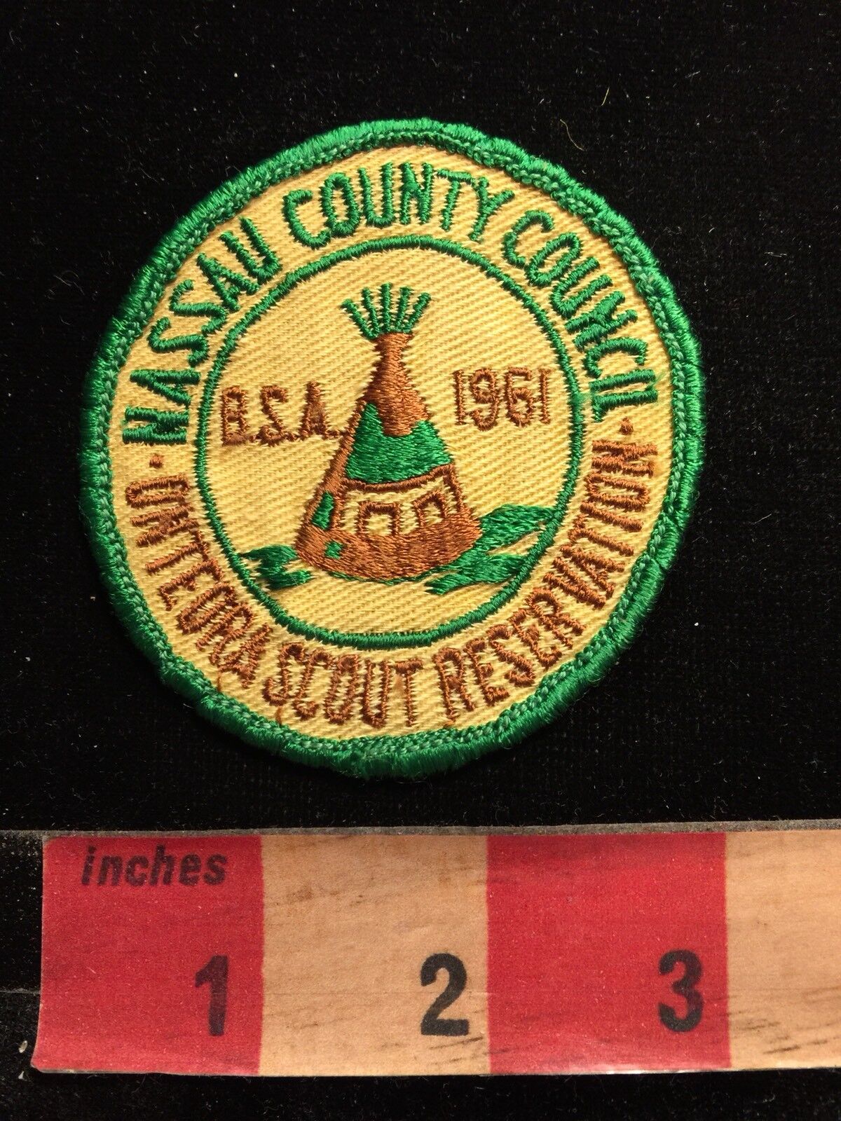 Vtg 1961 ONTEORA SCOUT FESERVATION NASSAU COUNTY COUNCIL Boy Scouts Patch 87I3