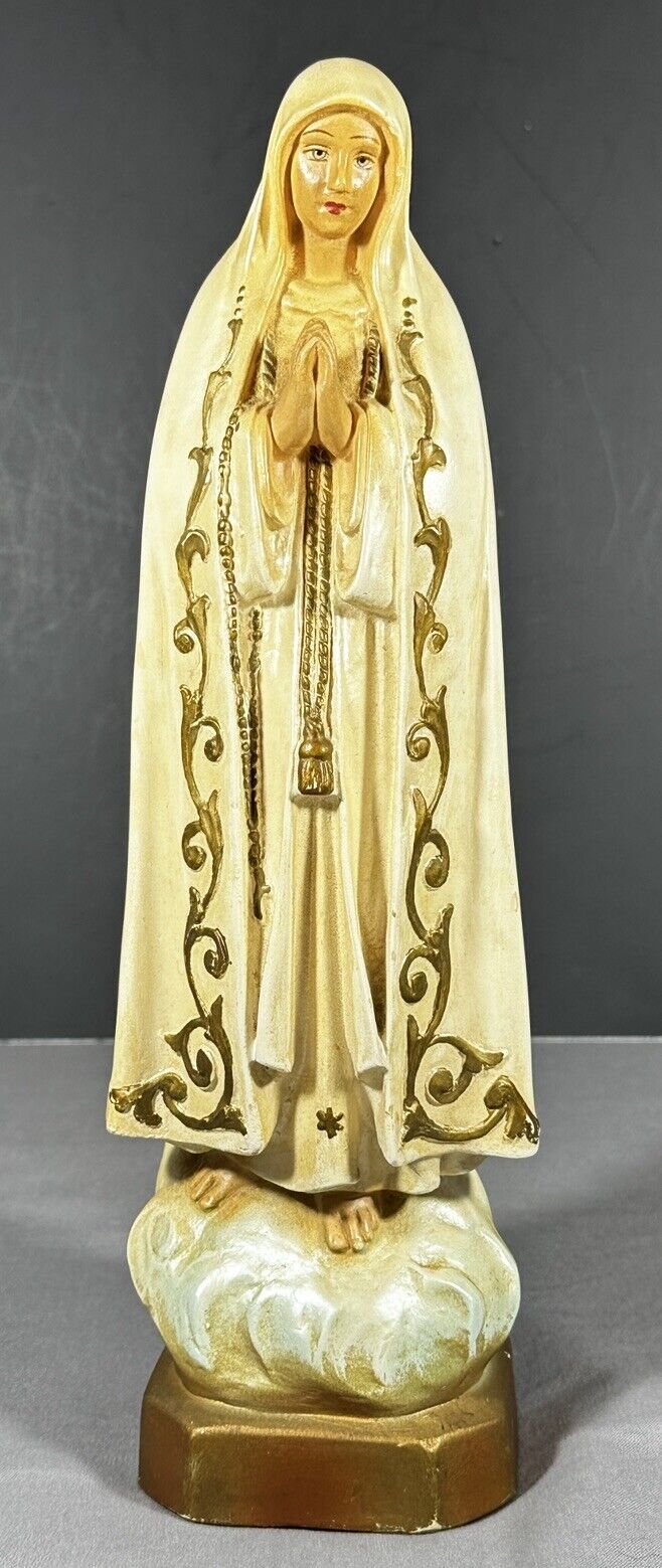 Our Lady of Fatima Blessed Mother Mary Columbia Statuary CS192 Chalkware Statue