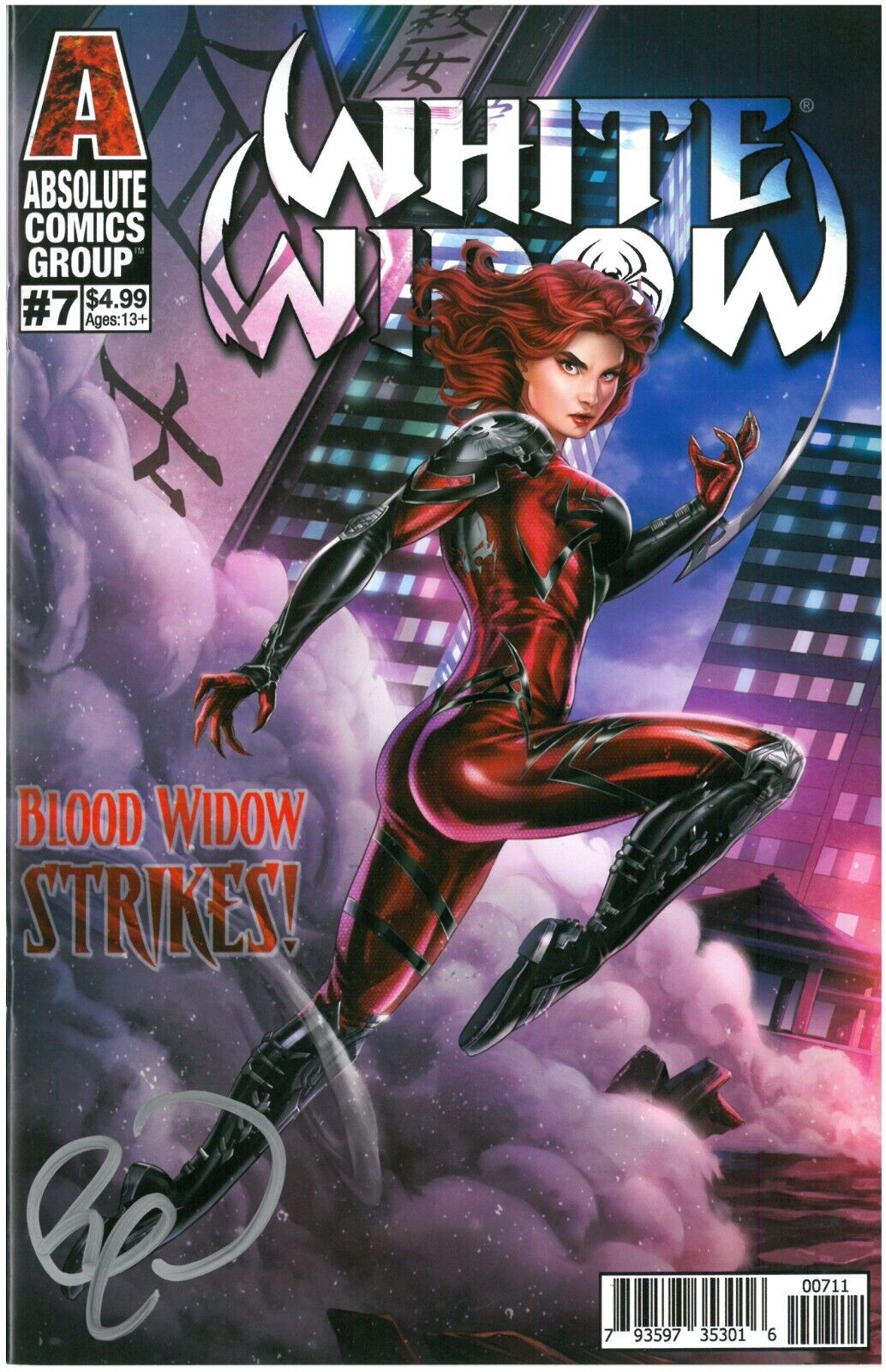 White Widow #7 (2021) | Dominic Glover Cover A |  SIGNED BY: BENNEY POWELL