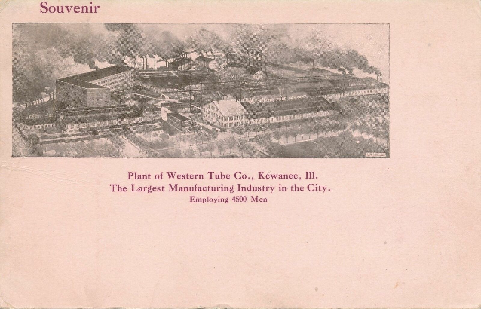 KEWANEE IL - Western Tube Co. Mill - udb (pre 1908)