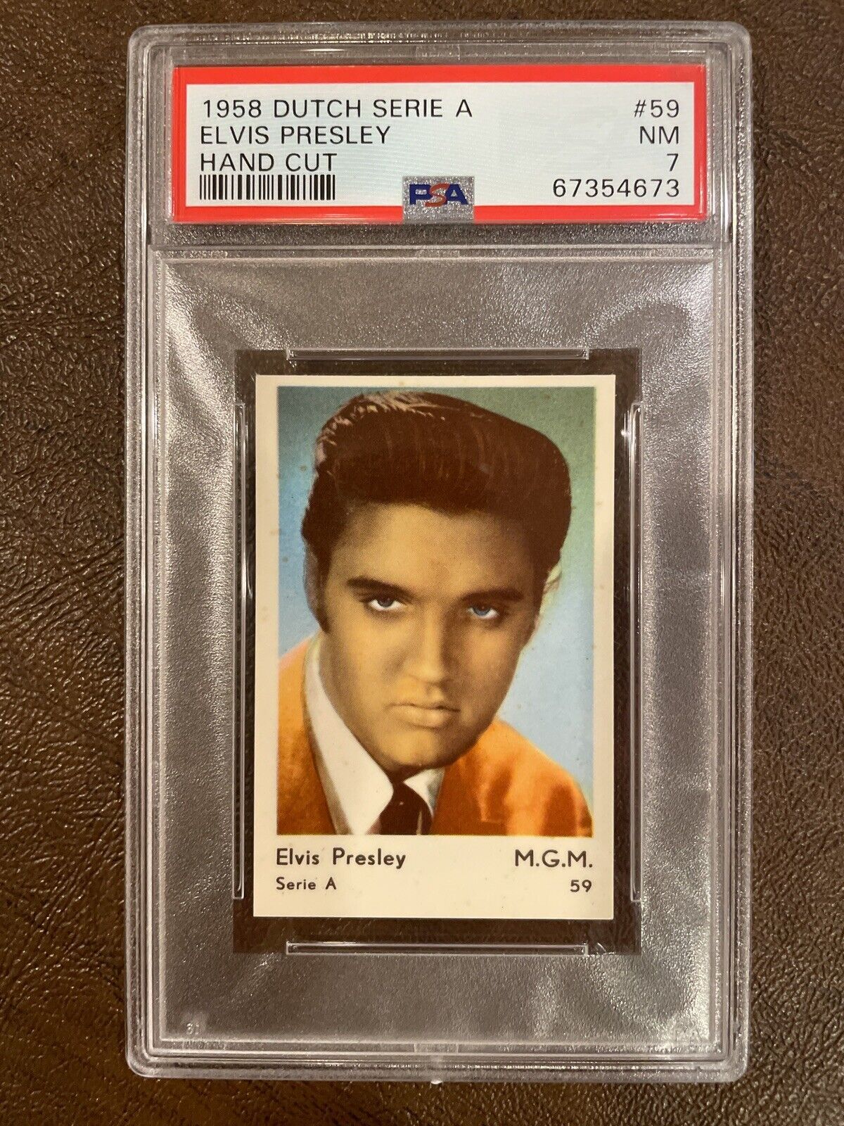 1958 DUTCH Serie A 59 Elvis Presley PSA 7 Pop 1 None Higher Rare The King,Invest