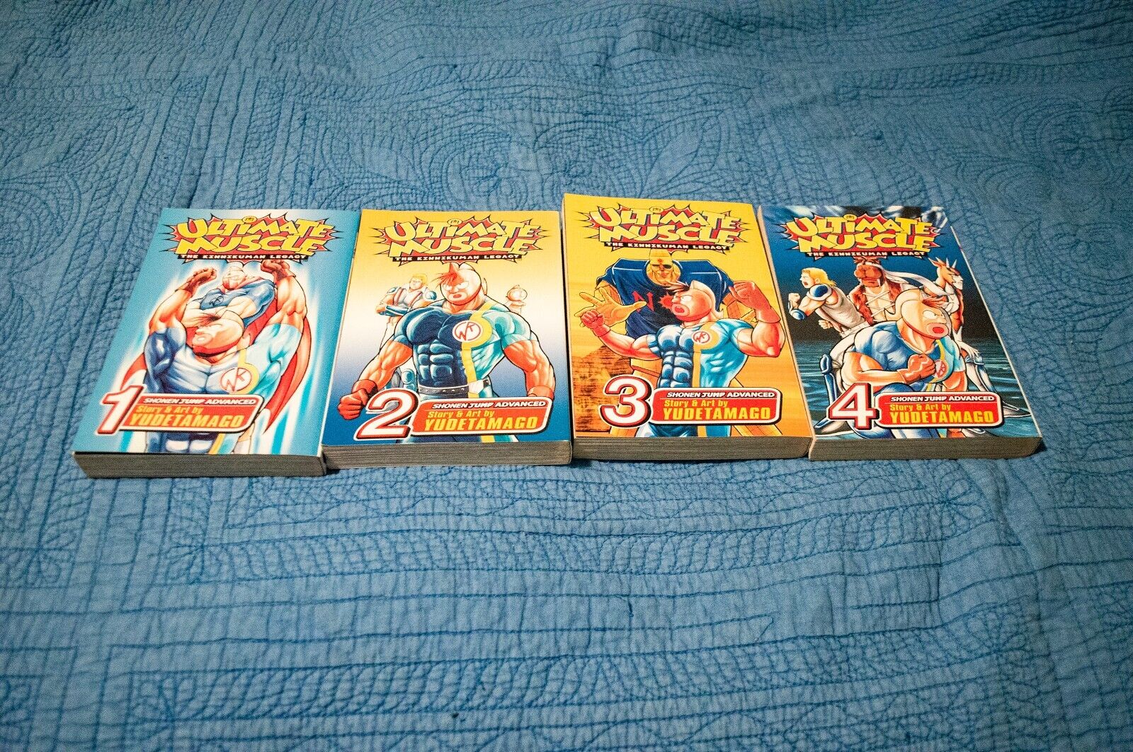 Ultimate Muscle Manga Volumes 1-4 by Yudetamag VIZ Media - Good Condition