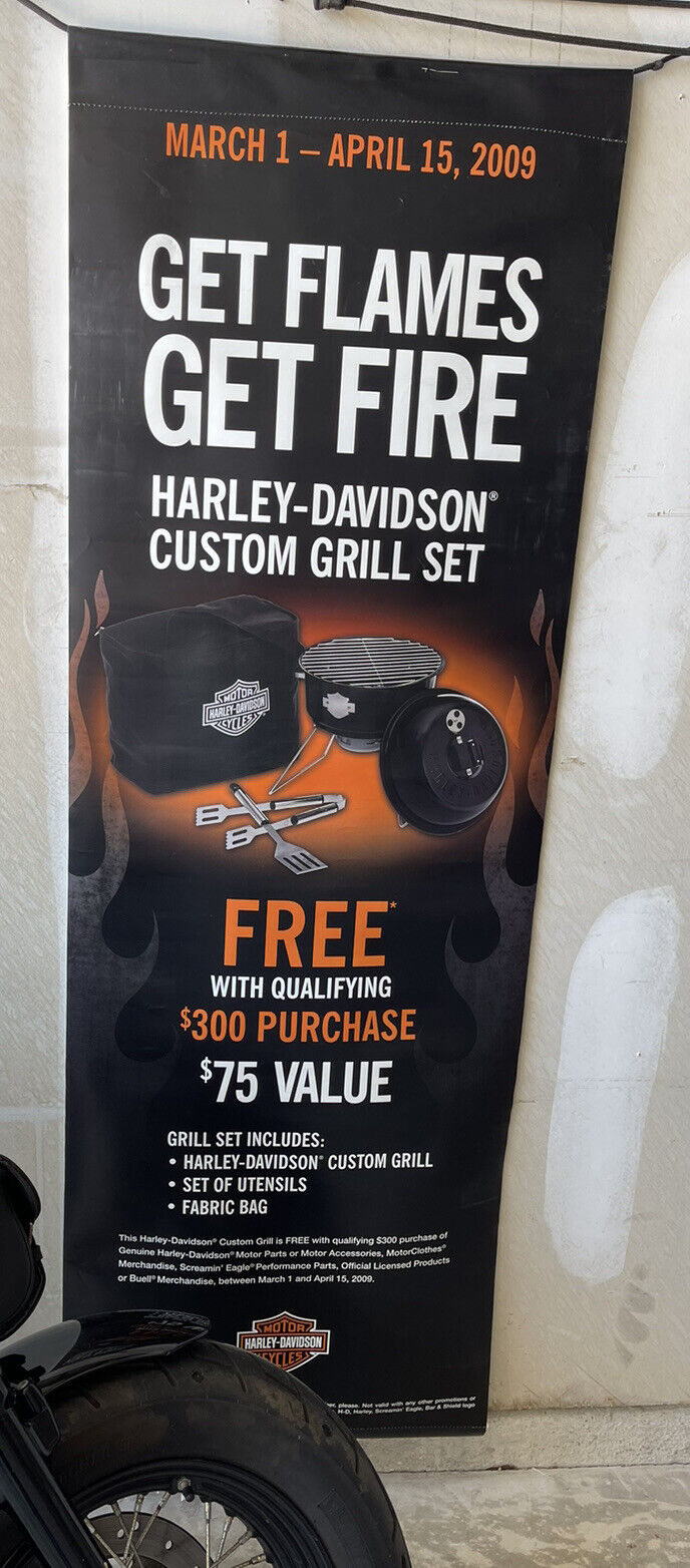 2009 Harley Davidson Dealership GIANT 6\' x 2\' Vinyl Banner \